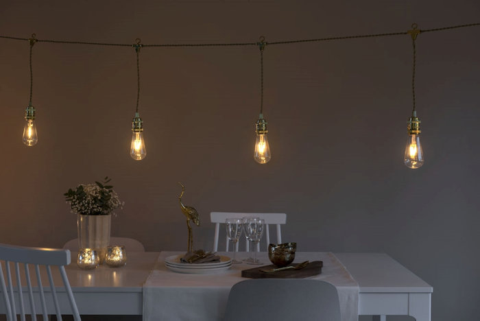 Julslinga Guld LED Konstsmide